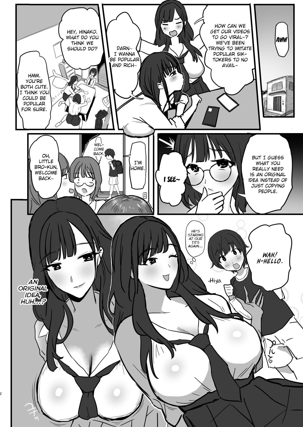 Hentai Manga Comic-The Book where a Kid gets Titfucked a lot by Onee-chan's JK *iktoker Friends.-Read-3